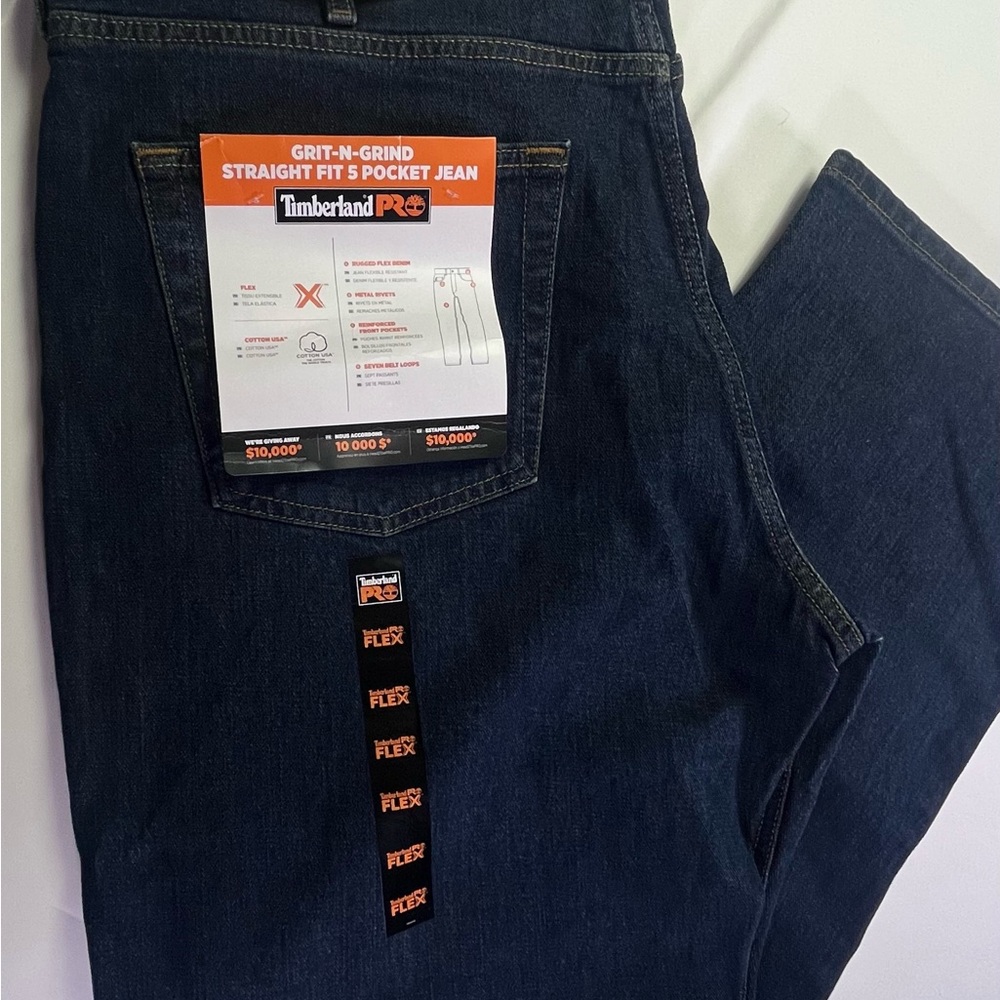 Timberland PRO New Men's Grit-N-Grind 40 Straight Fit Jeans Five Pocket